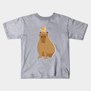 Capybara in Transcendental Meditation Kids T-Shirt